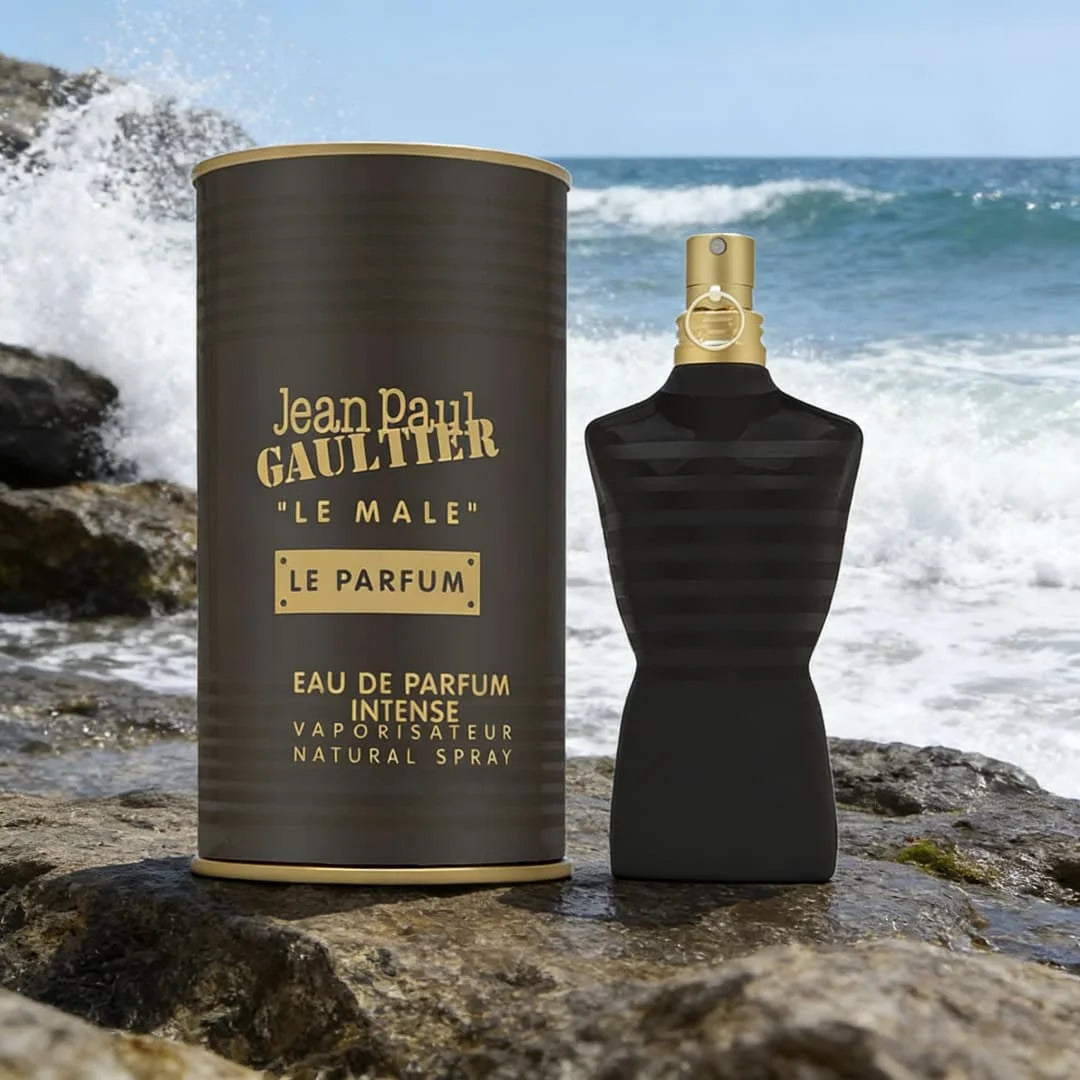 Jean Paul Gaultier Le Male Le Parfum , Black-gold luxury design