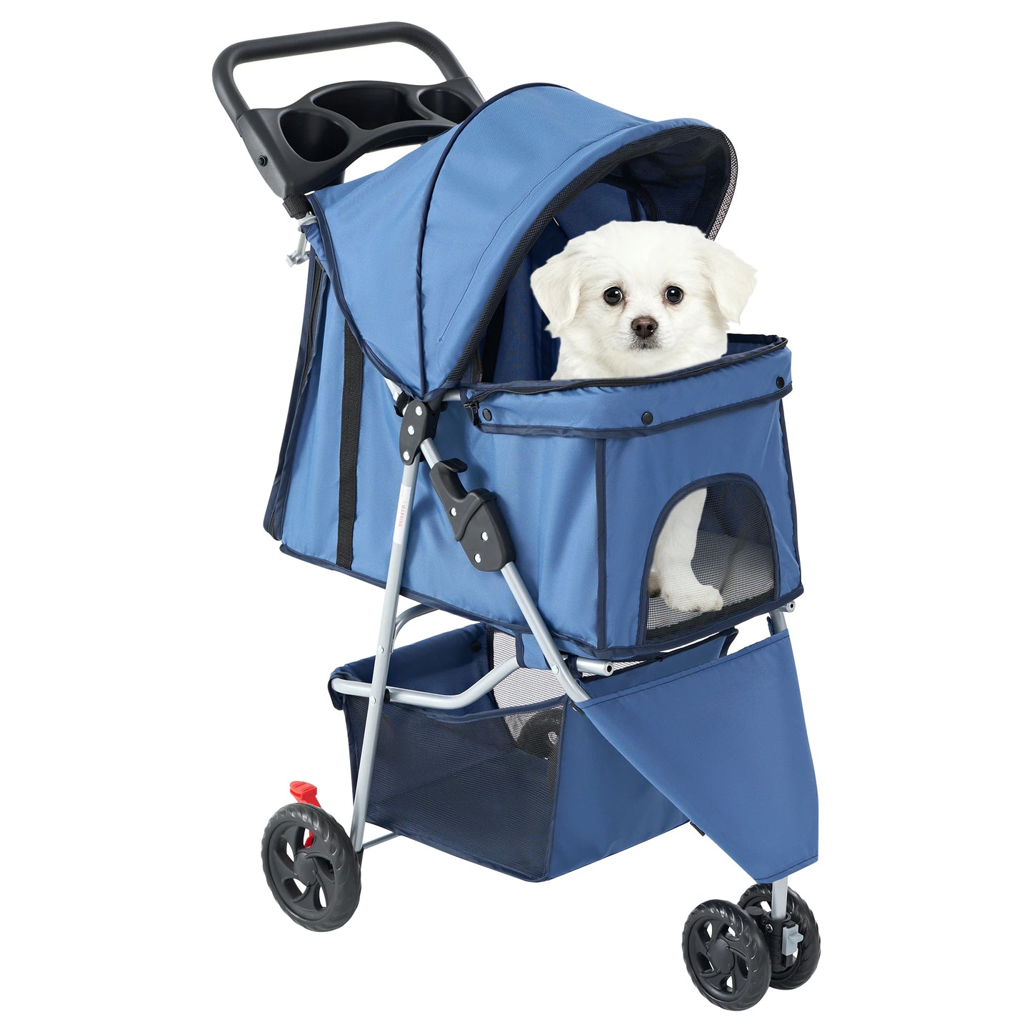 JHK 3 Wheels Foldable Pet Stroller for Small Dogs and Cats.