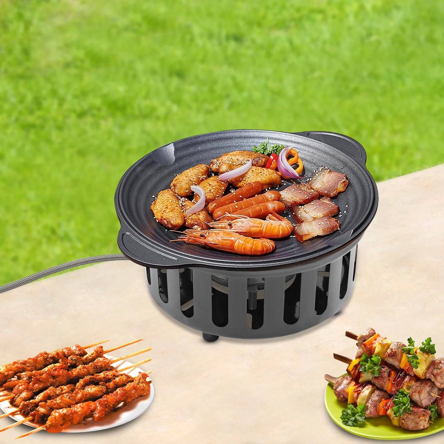 Electronic 7-Core Gas Windproof Burner For Camping .