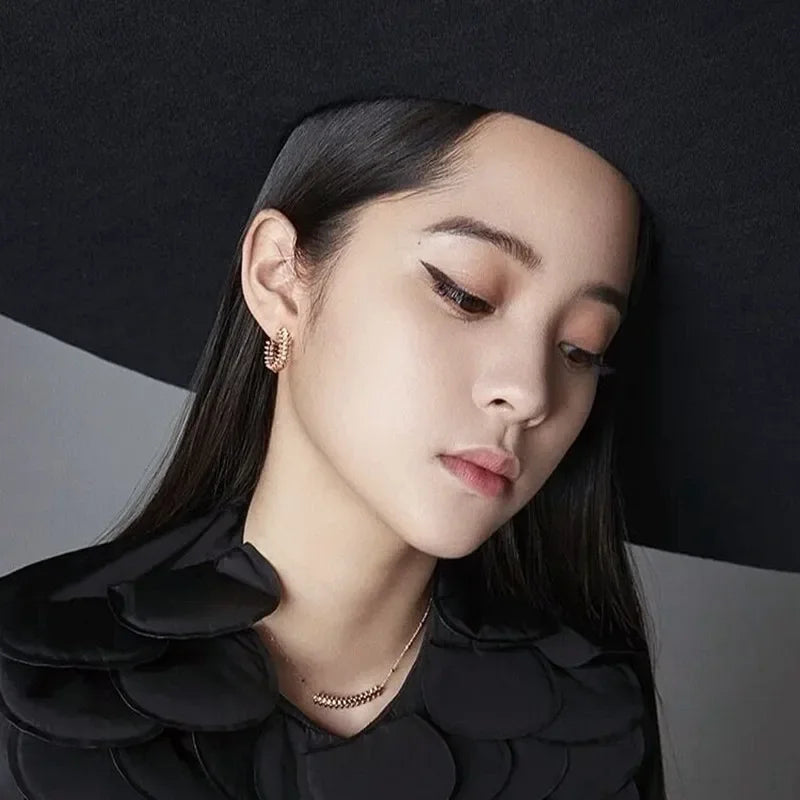 Sterling Silver rivet Earrings For Women.