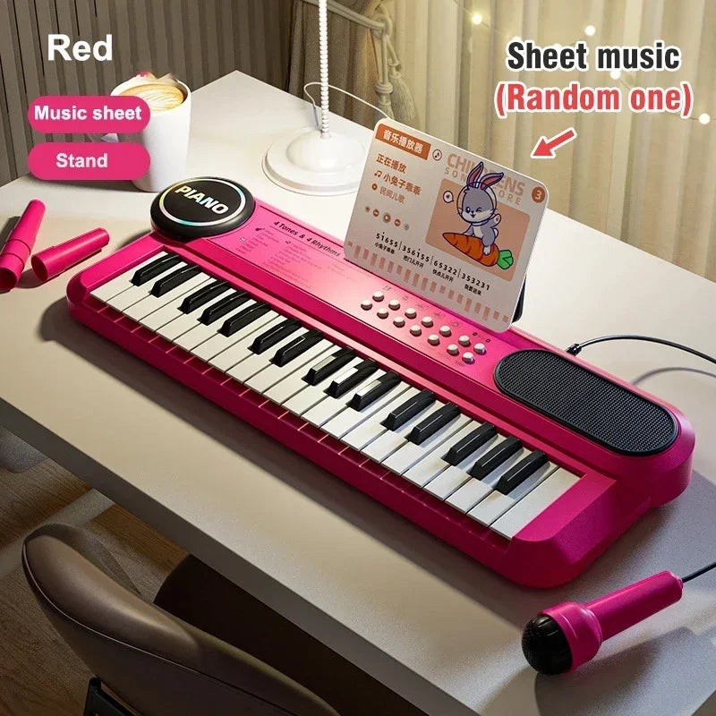 Kids Electric Piano, 37 Baby Keyboard with Microphone For Singing.