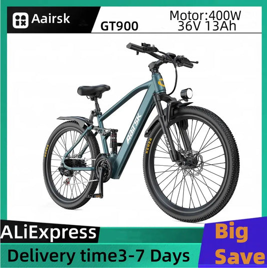 Aairsk GT900 Adult E-bike 400W Motor 36V 13Ah Battery.
