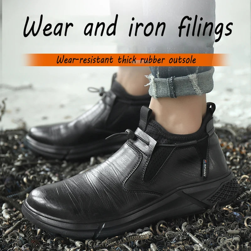 Waterproof Safety Shoes for Work With Steel Toe.