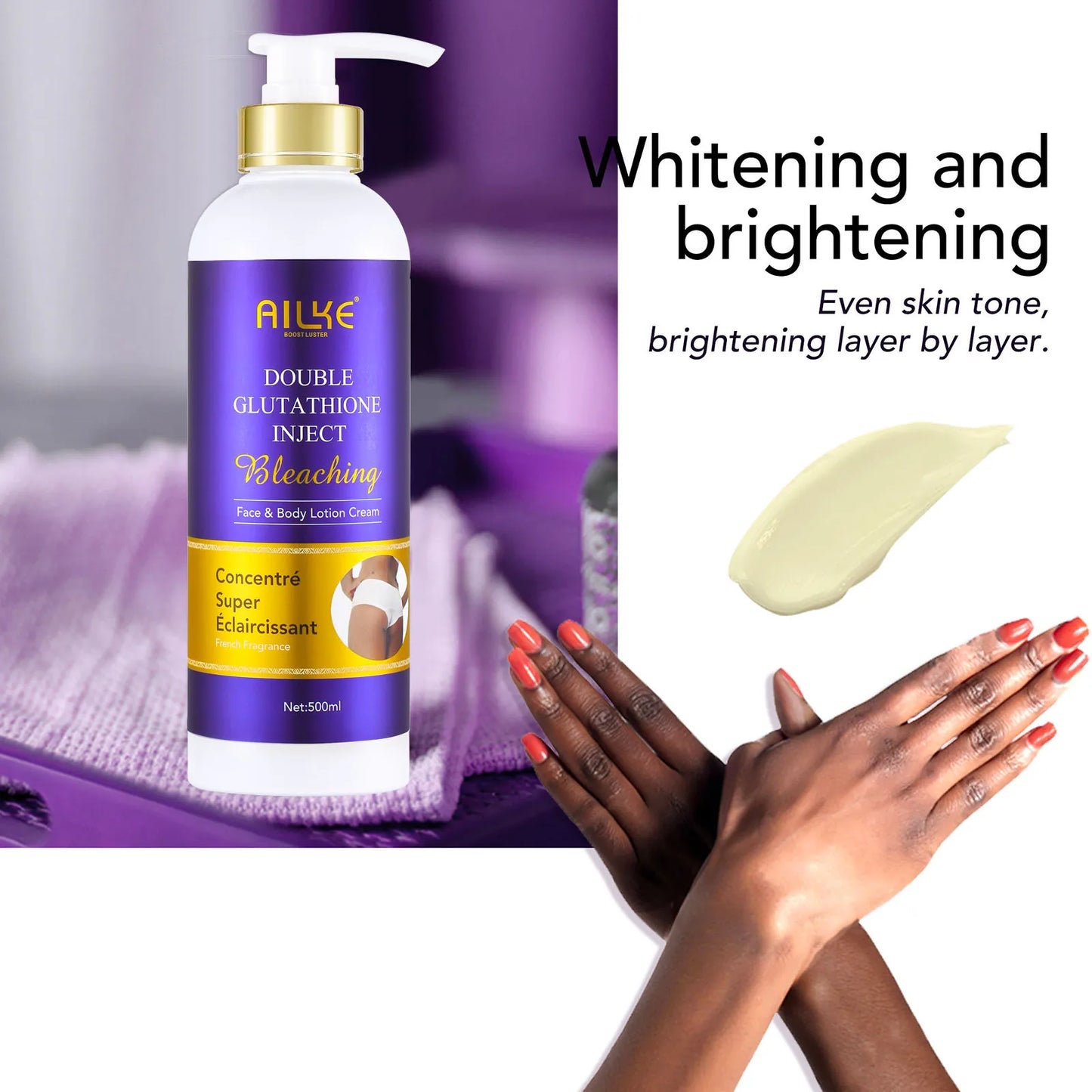 AILKE Bleaching Skin Care  With Double Glutathione.