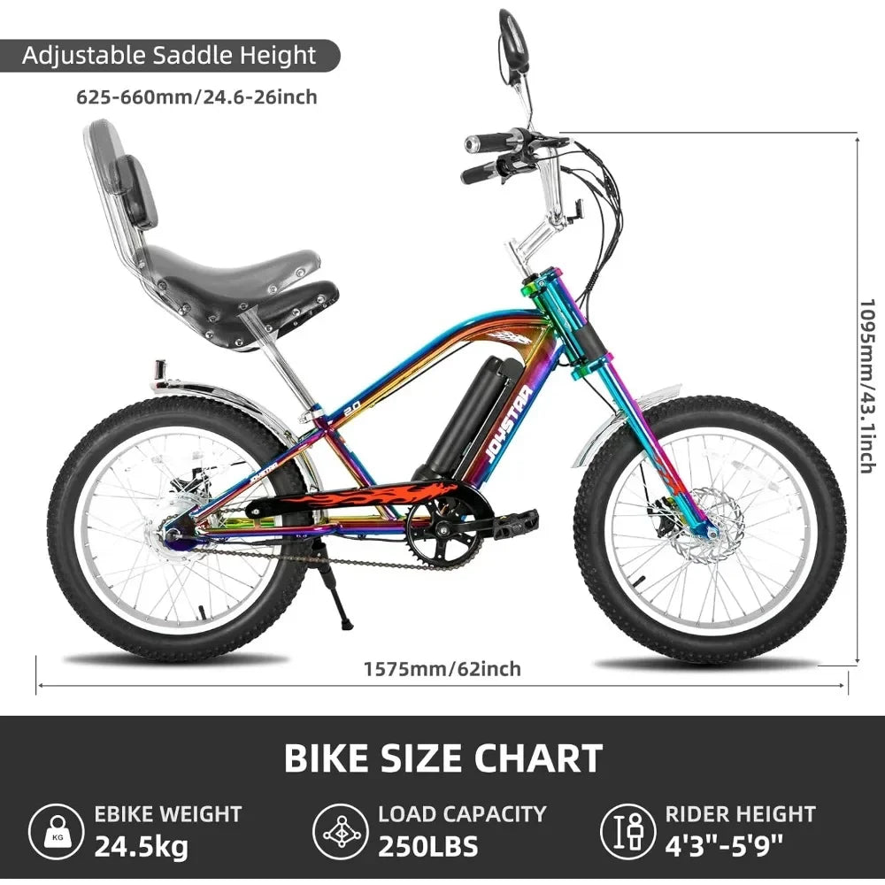 Electric Bicycle with 250W Brushless Motor.