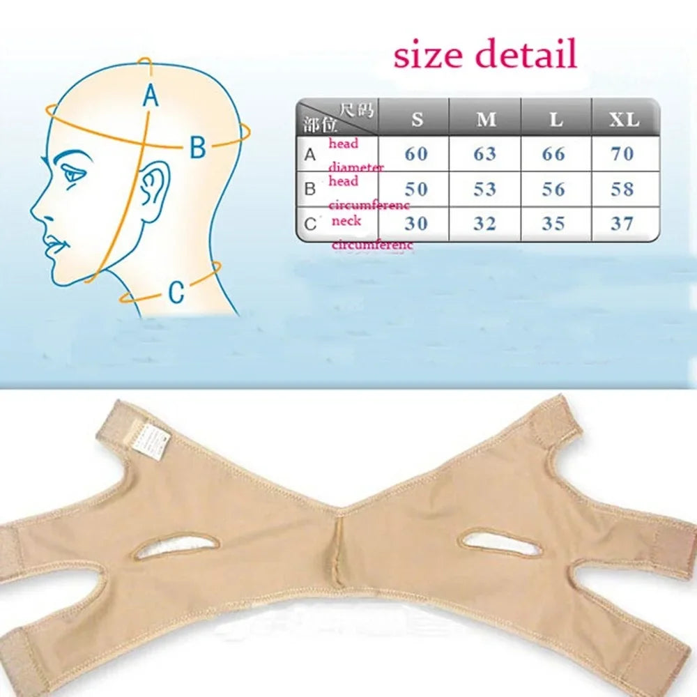 Elastic Facial Contour Shaper for Jawline, Double Chin & Cheek Support For Women.