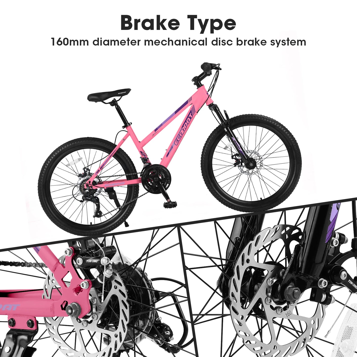 Carpat Mountain Bike 24 - 26 Inch Wheels For Girls.