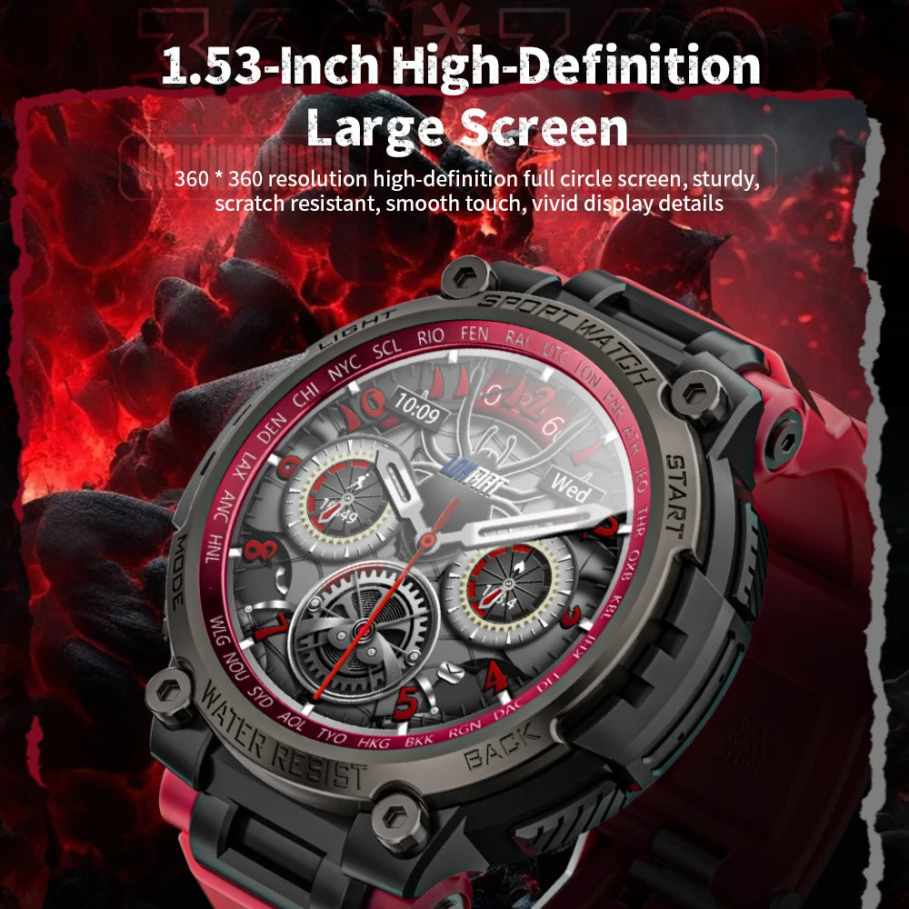 LOKMAT New ATTACK MAX Sport Rugged Smart Watch BT & Waterproof.