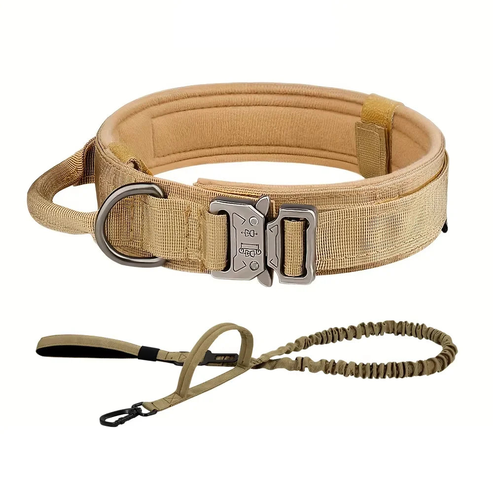 Dog Training Adjustable  Collar  And Leash Set With Control Handle.