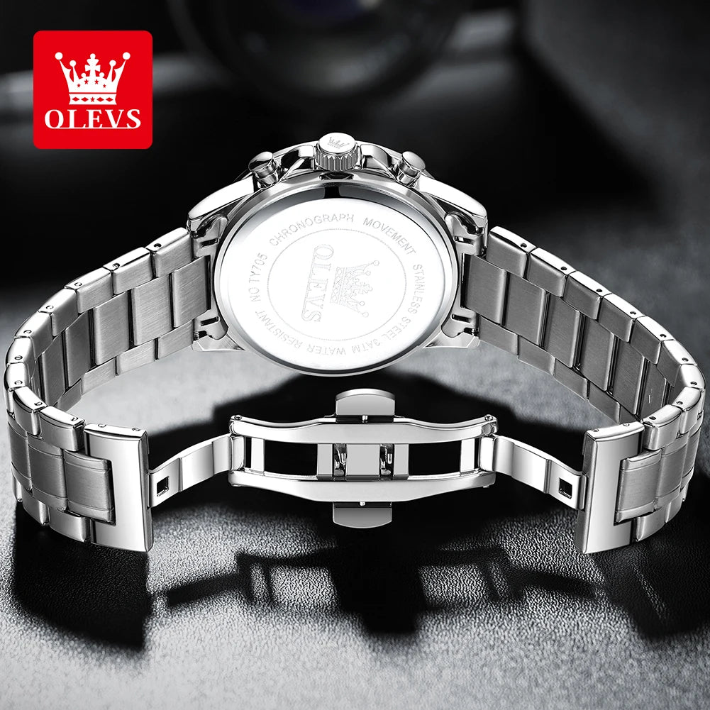 OLEVS Top Men's Watches Luxury Waterproof Luminous Classic Quartz Watch for Men.