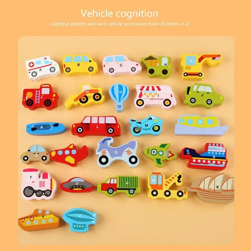 Wooden Stacked Toy Montessori Puzzles For Kids.