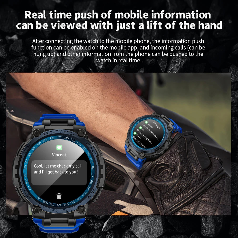 LOKMAT New ATTACK MAX Sport Rugged Smart Watch BT & Waterproof.