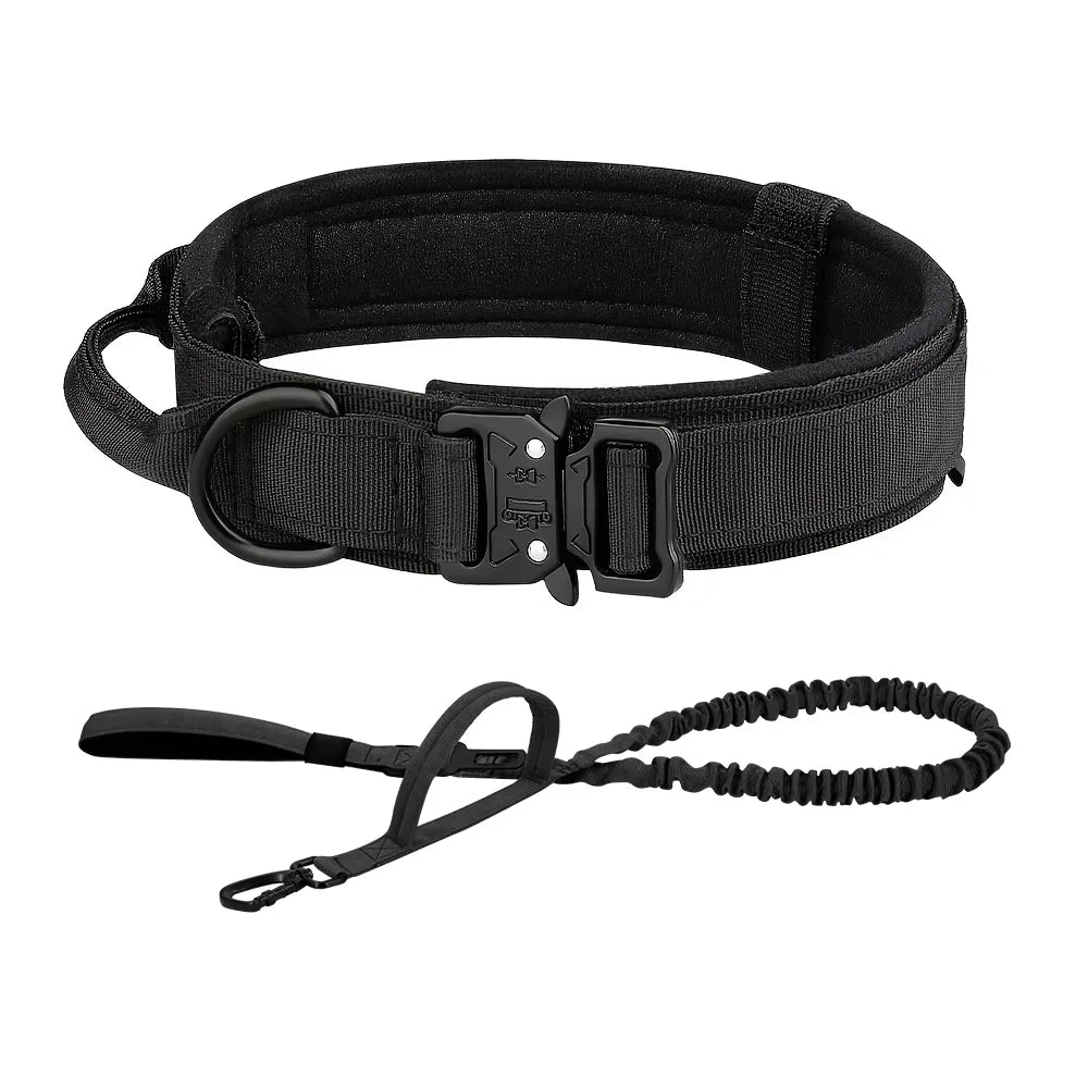 Dog Training Adjustable  Collar  And Leash Set With Control Handle.