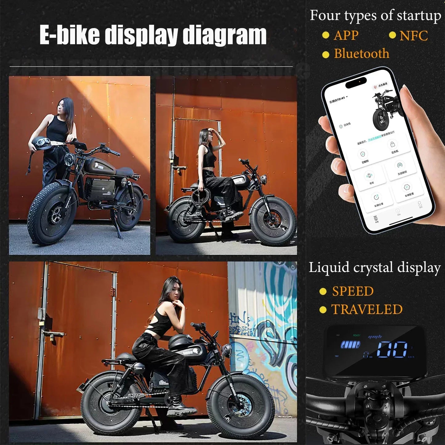 Black Warrior 1500W Motorbikes.