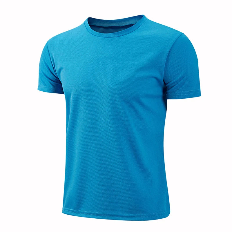 Men Sporty Multi Color Short Sleeve Gym Jersey.