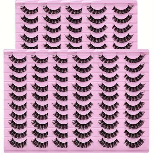 90 Pairs/9Pack DD Curl Russian Strip Lashes.