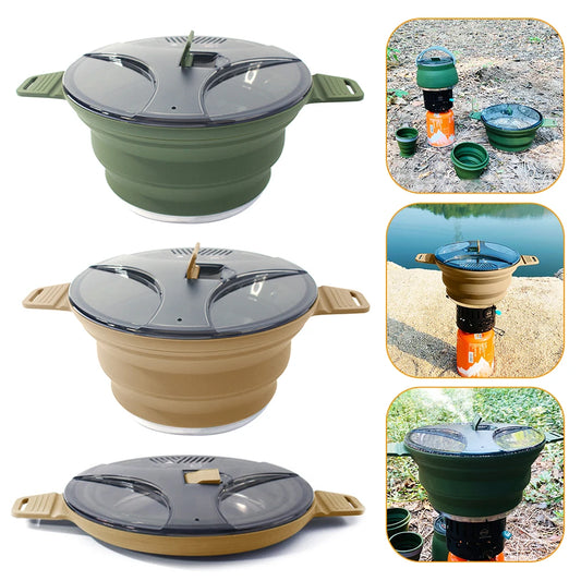 Foldable & Portable Camping Cook Pot.