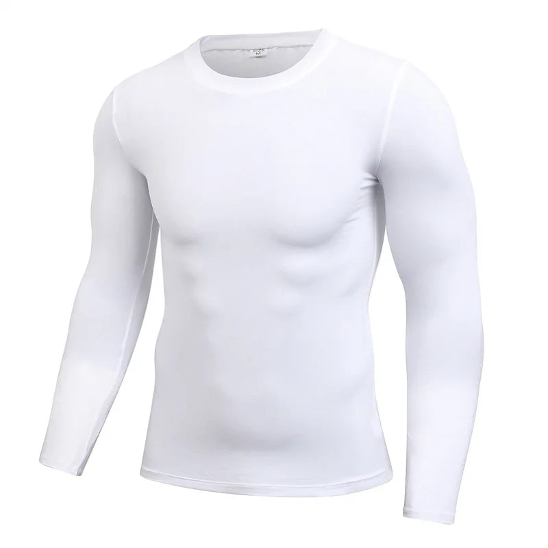 Quick Dry Compression  Long Sleeve T-shirt  For Men.