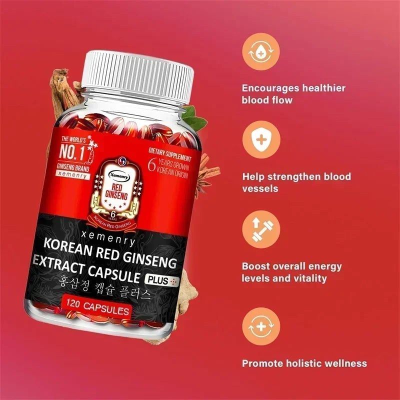 Korean Red Ginseng Supplement .