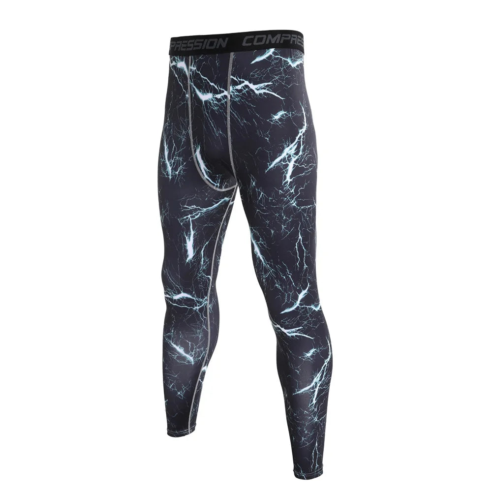 Men Camouflage Running Jogging Tights.