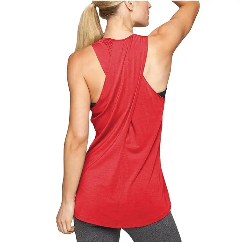 Breathable Sleeveless Yoga Tops.