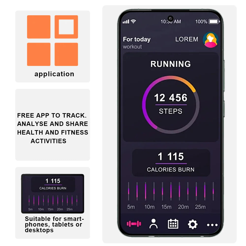 Smart Watches for Women & Men, Fitness Track for iPhone ＆ Android.
