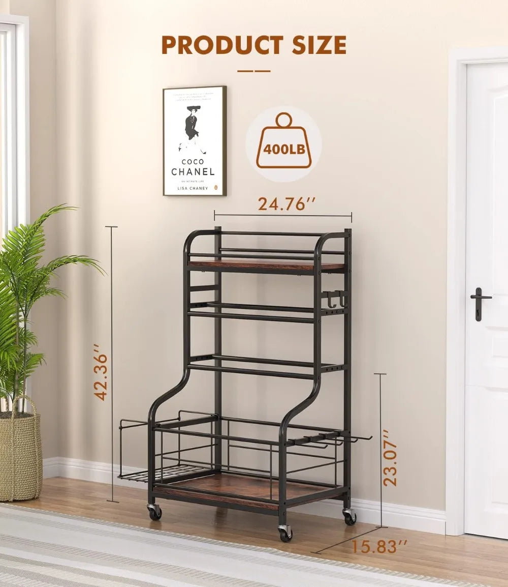 All in One Home Gym Storage Rack for Yoga Mat Dumbbells and Kettlebells Holder.