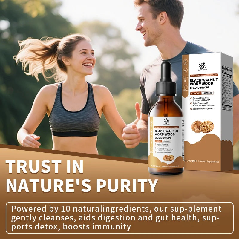 Organic Black Walnut Drop with Wormwood Clove