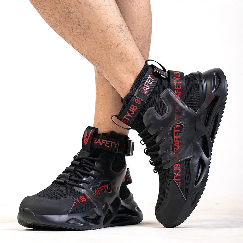 Lightweight Safety Shoes With Steel Toe.
