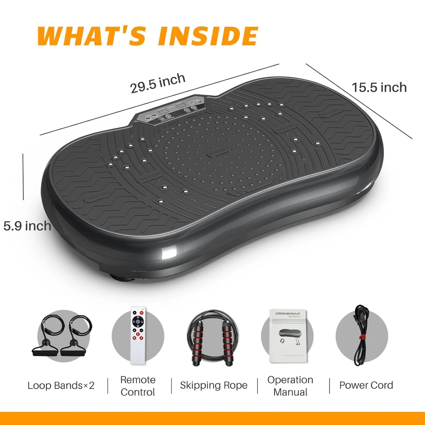 Bigzzia Vibration Plate Exercise Machine For Whole Body Workout .