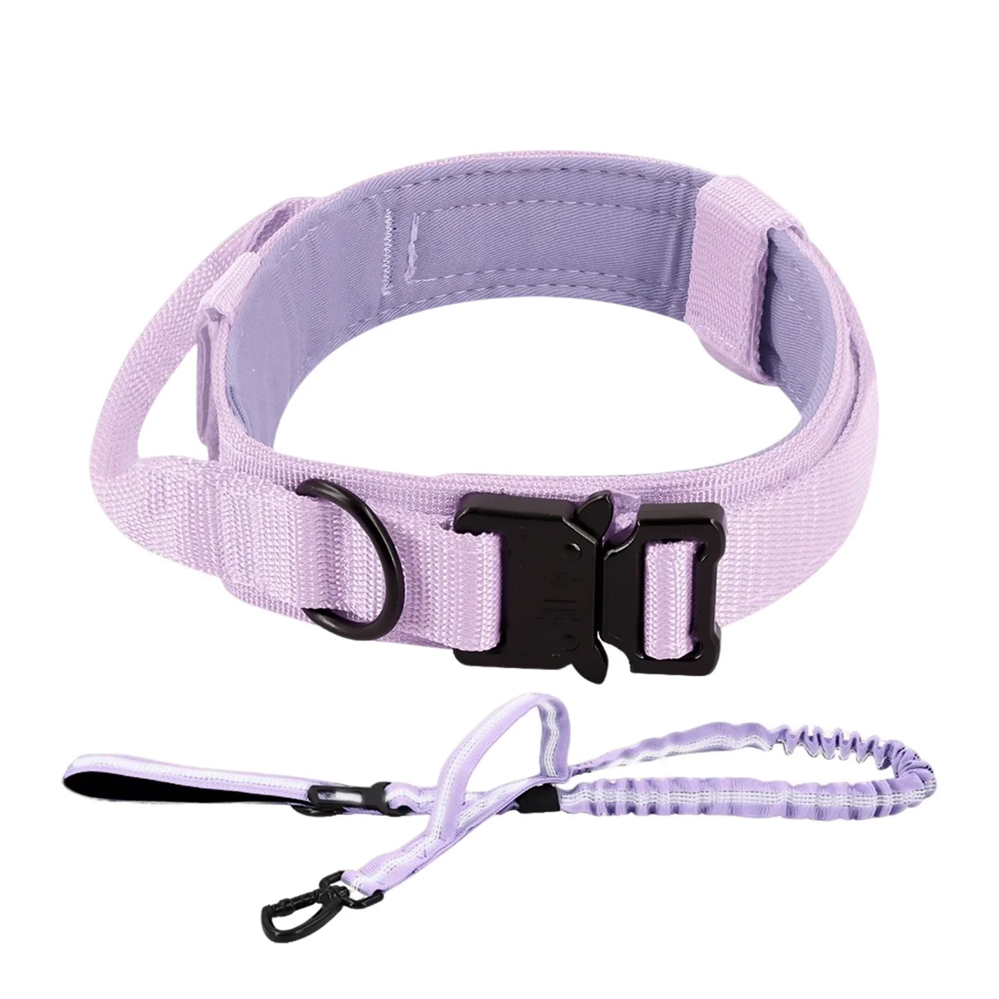 Dog Training Adjustable  Collar  And Leash Set With Control Handle.
