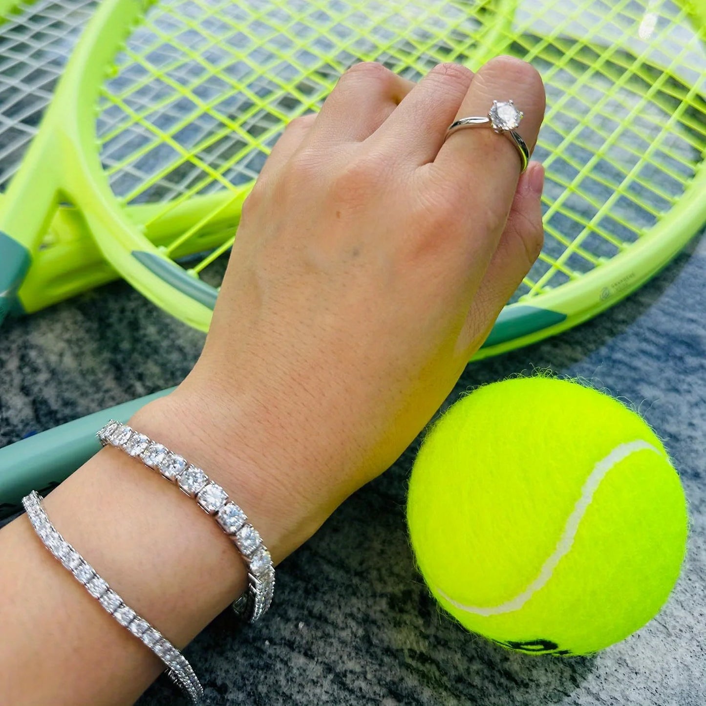 S925 Sterling Tennis Moissanite Bracelet / 3/ 4/ 5mm