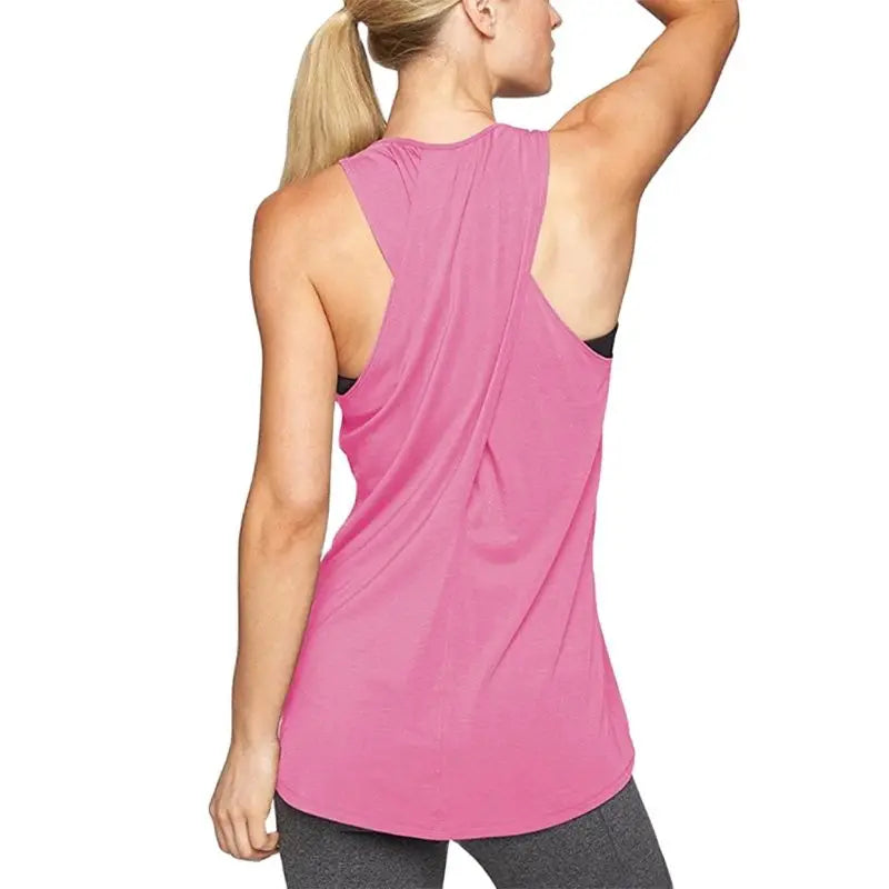 Breathable Sleeveless Yoga Tops.