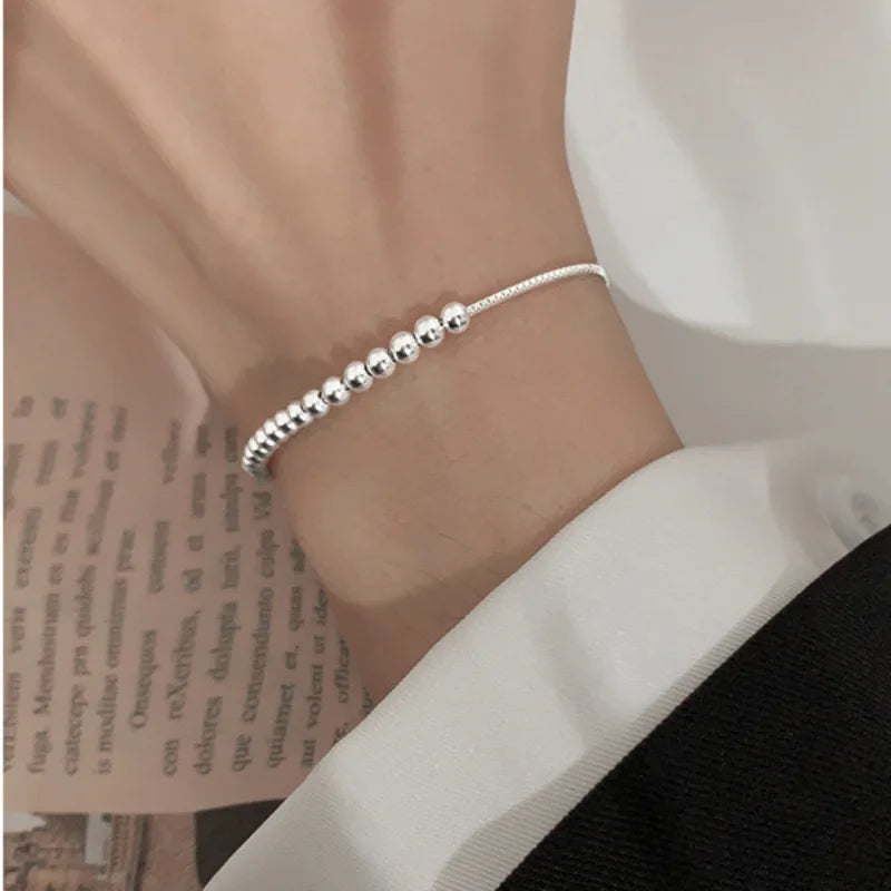 Solid 925 Sterling Silver Bracelets for Women & Men.