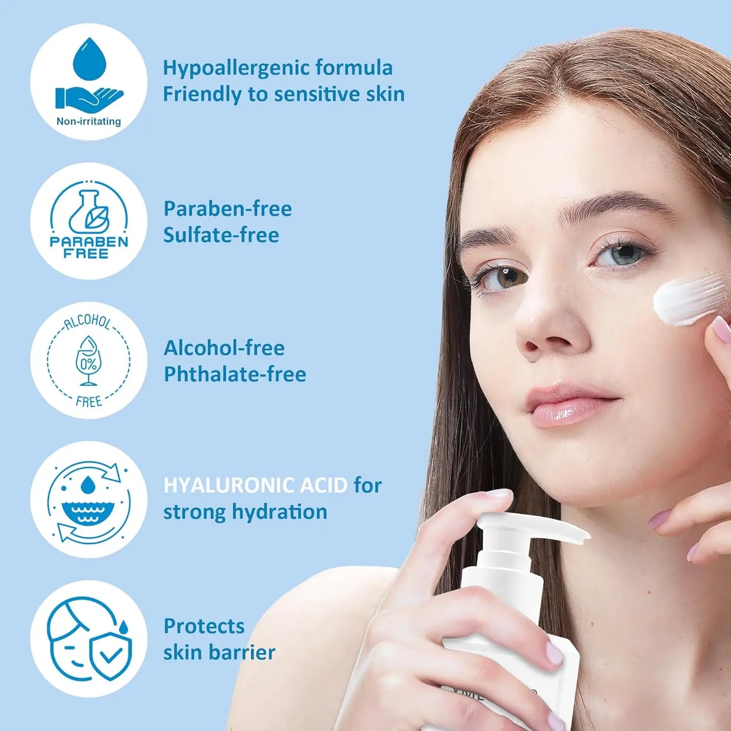 5-in-1 Professional Hyaluronic Acid Skin Care Set 17.6 Fl oz Ideal for Salons SPAs  &Home Use.
