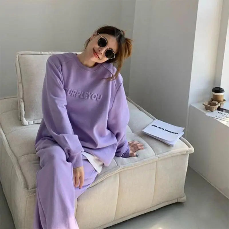 Women Fleece  Two Piece Tracksuit.