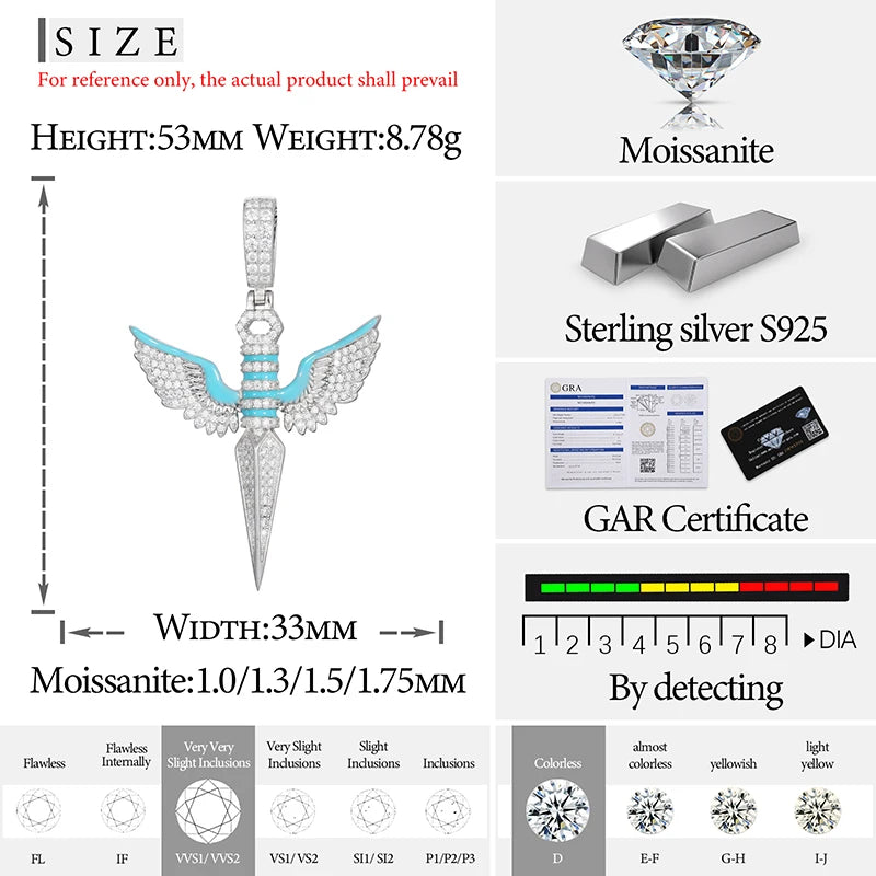Classic Luminous Style Personalized Pendant with Necklace. (Silver 925 )