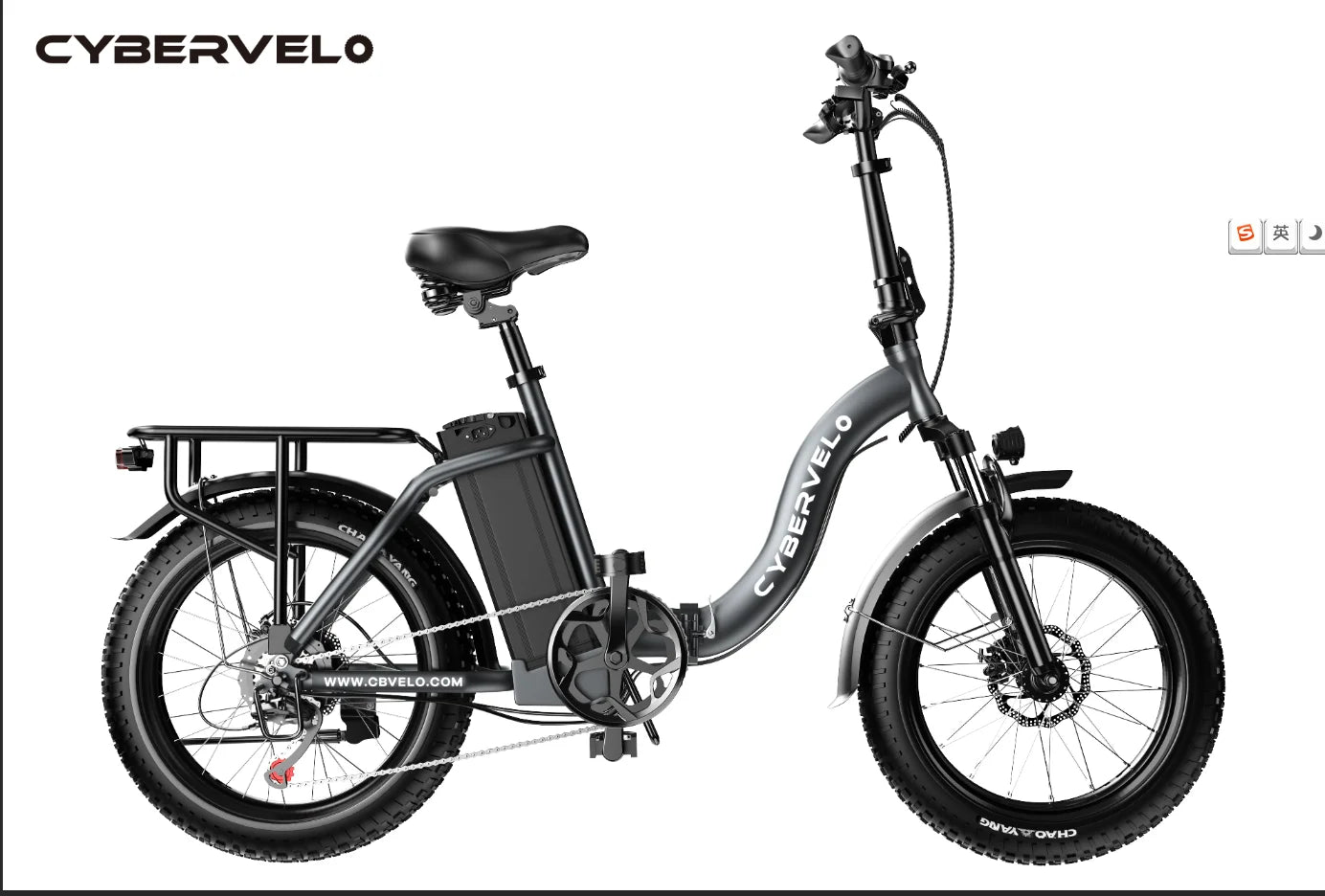 CYBERVELO 1000W Ebike For Adults With Removable Battery & 80 Miles Max Range.