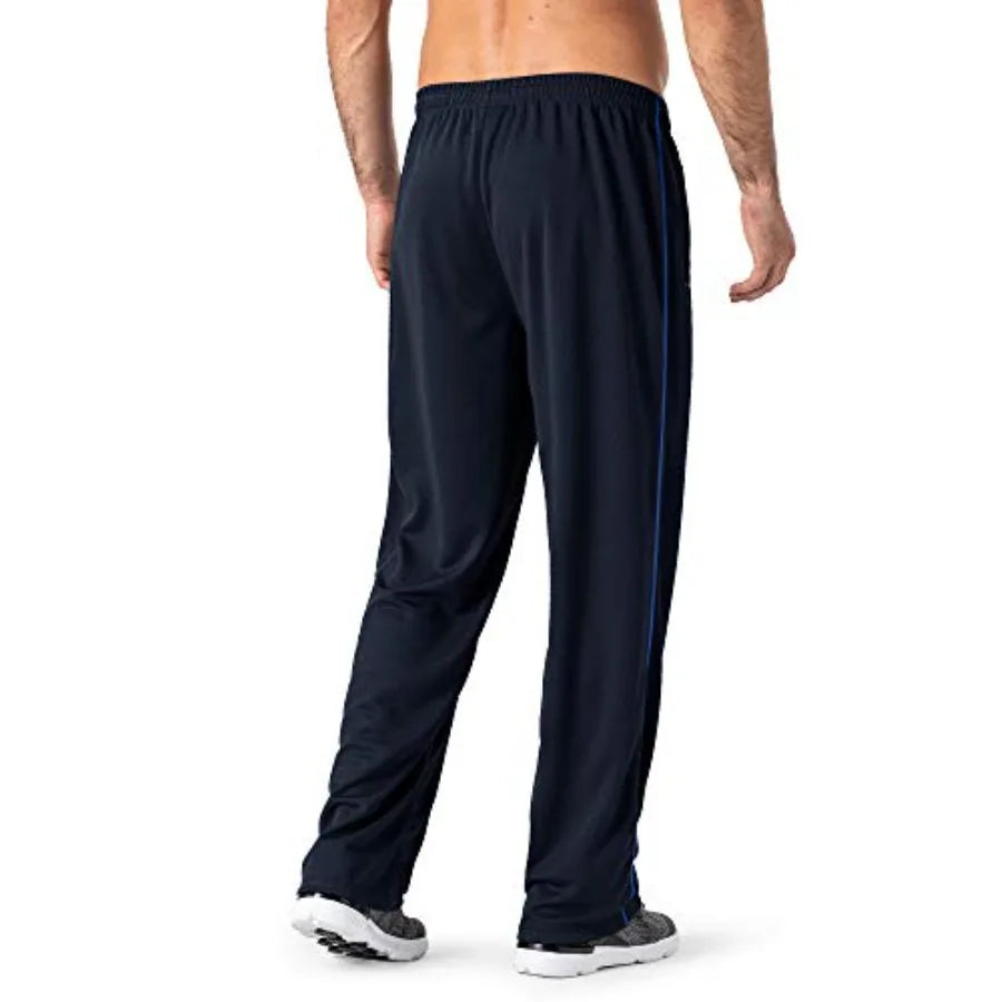Men's Lightweight , Loose Fit, Open Bottom  Sweatpants  with Zipper Pockets.