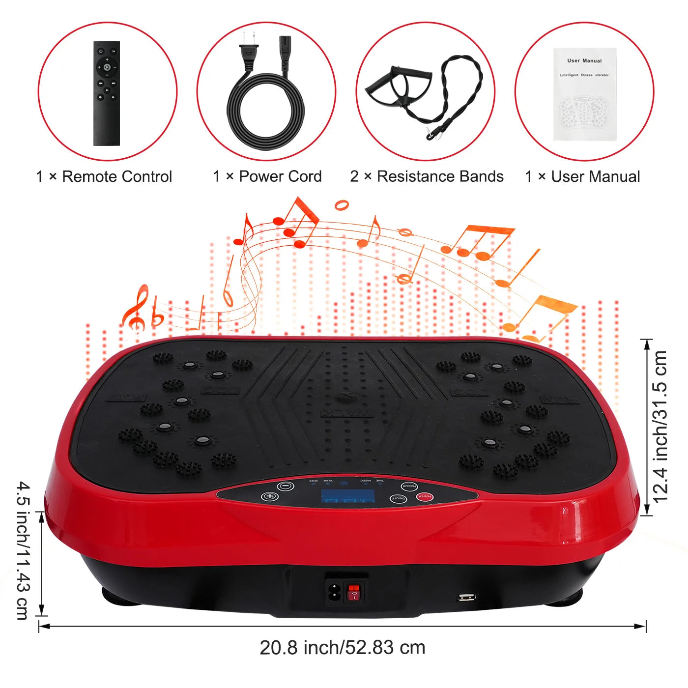 Portable Vibration Plate Exercise Machine.