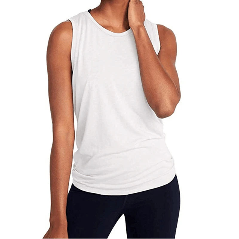 Breathable Sleeveless Yoga Tops.