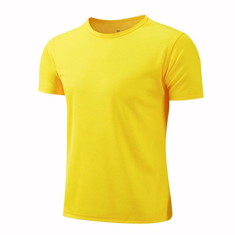 Men Sporty Multi Color Short Sleeve Gym Jersey.