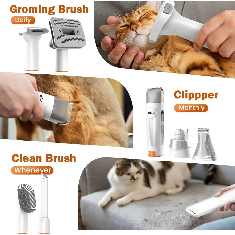 Dog Grooming Kit with  Vacuum & Dog Clippers.