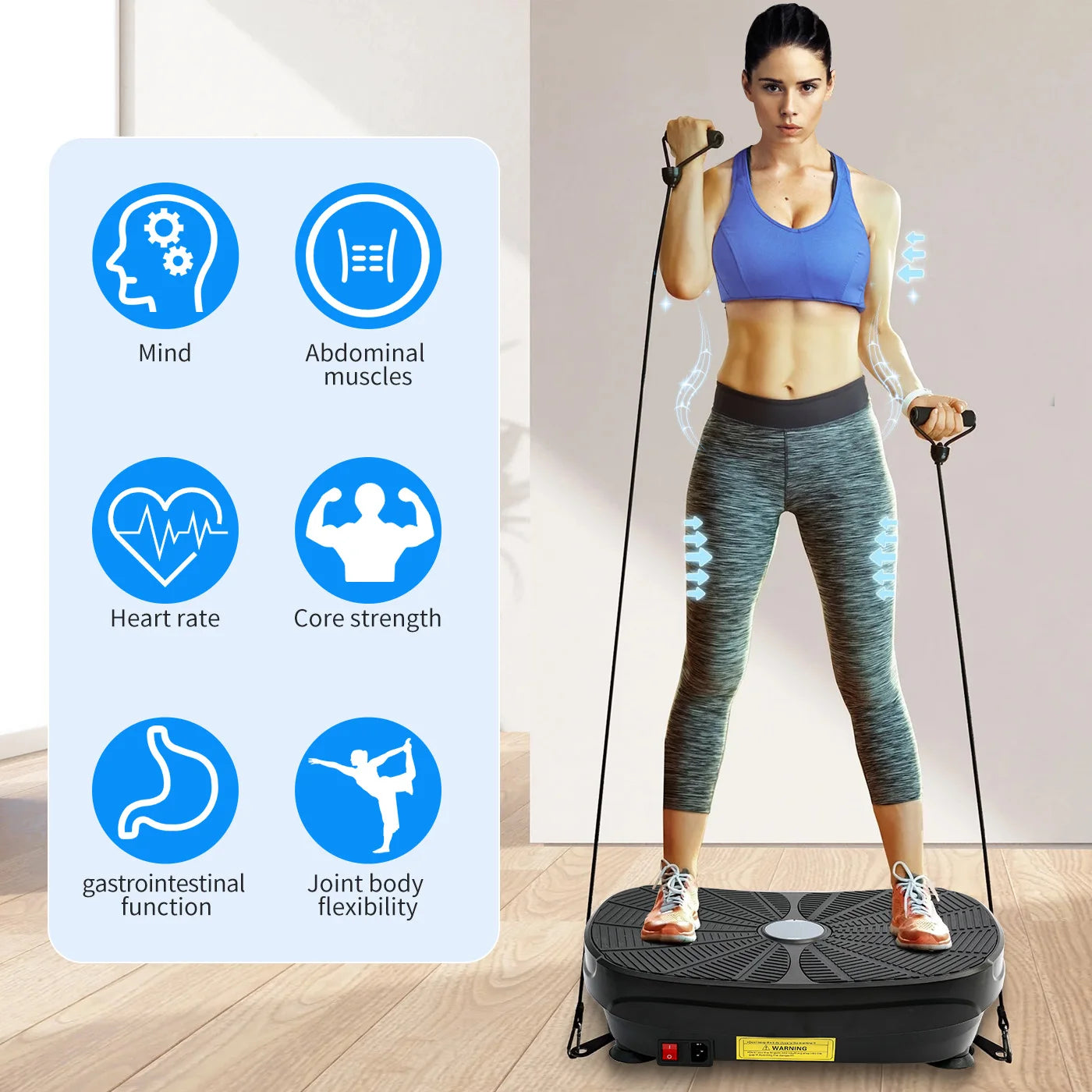 Vibration Plate Exercise Machine For  Whole Body Workout.