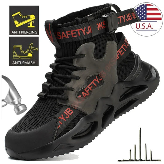 Lightweight Safety Shoes With Steel Toe.