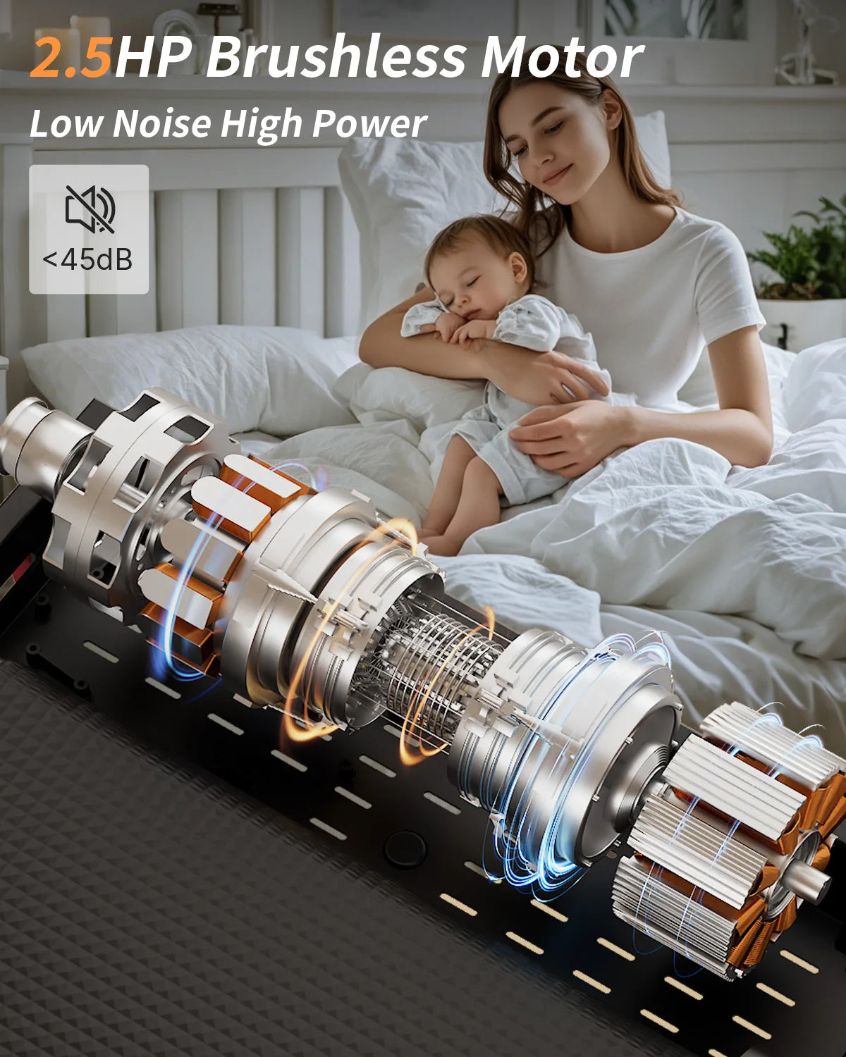 Under Desk  Incline Walking Pad Treadmill 330lbs Capacity.