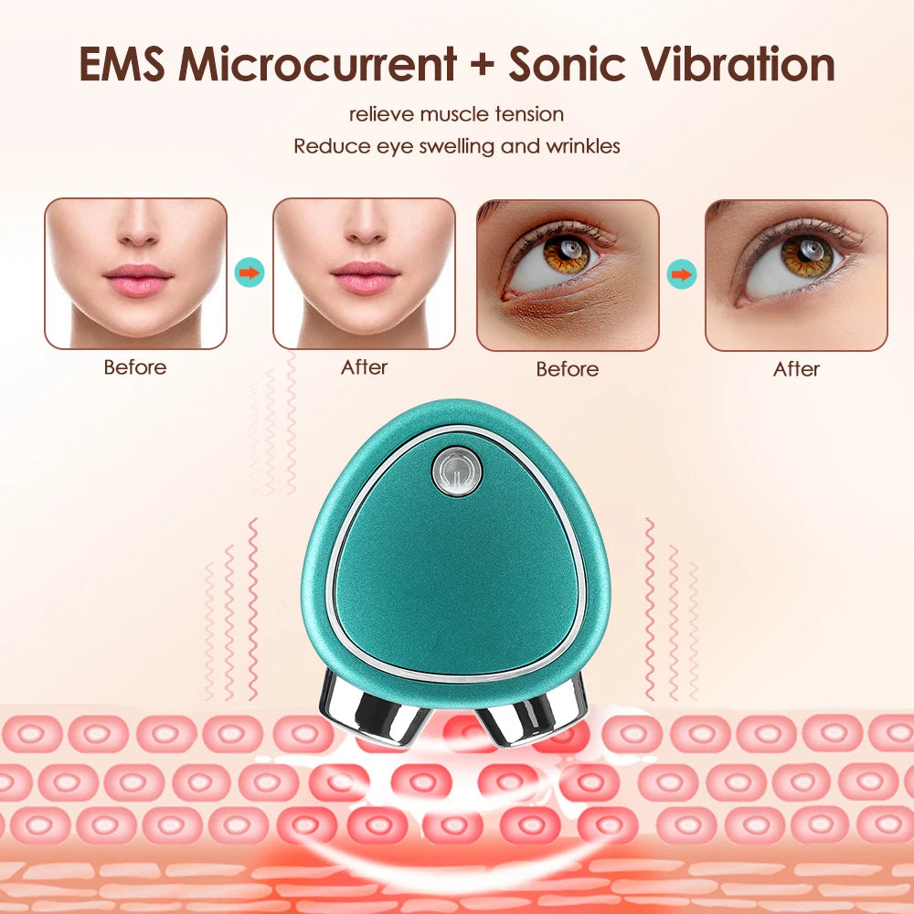 Portable EMS Facial Massager For Skin.