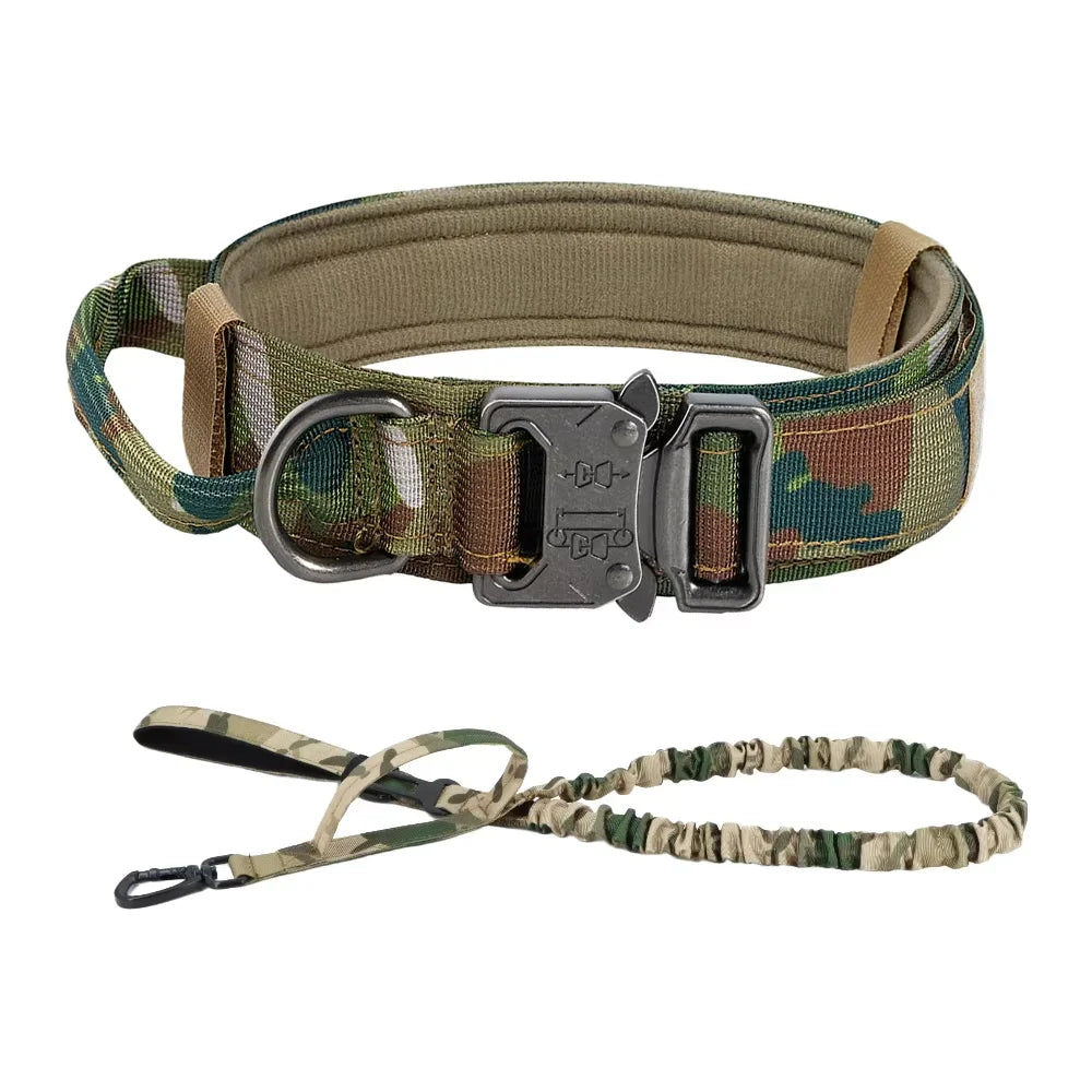 Dog Training Adjustable  Collar  And Leash Set With Control Handle.
