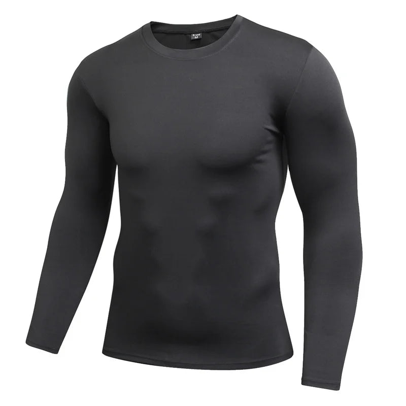 Quick Dry Compression  Long Sleeve T-shirt  For Men.
