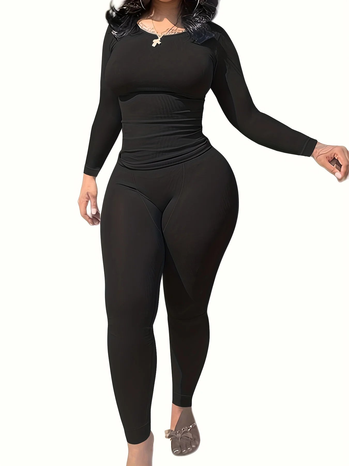 Long sleeves  and Leggings  Exercise wear Set.